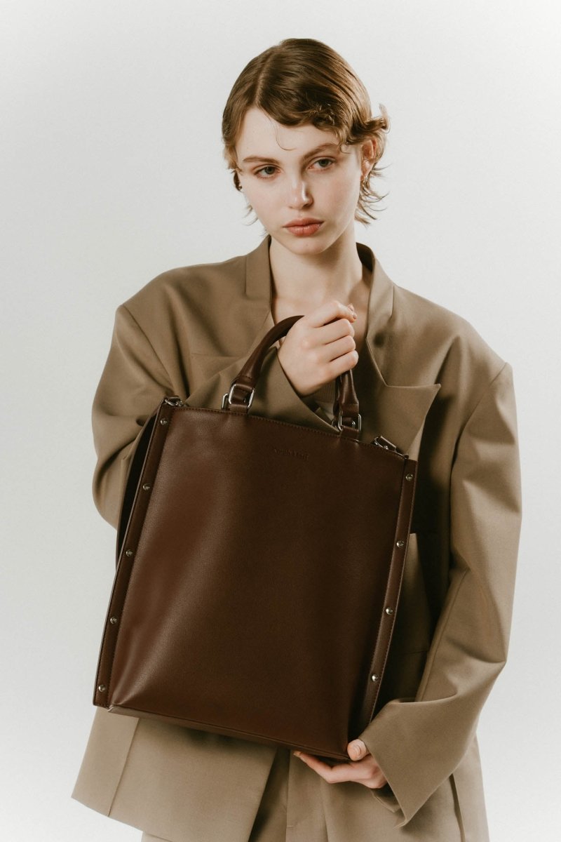 side studs leather bag/2color - KNUTH MARF