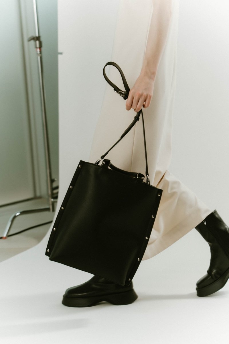 side studs leather bag/2color - KNUTH MARF