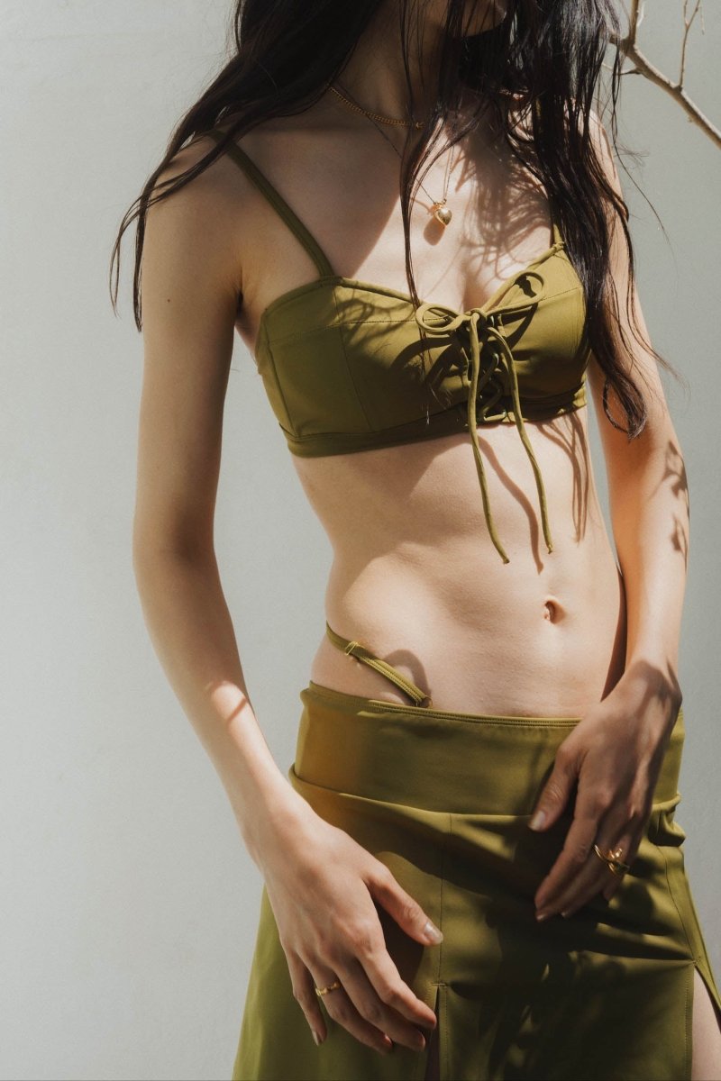 slit skirt swim wear/3color - KNUTH MARF