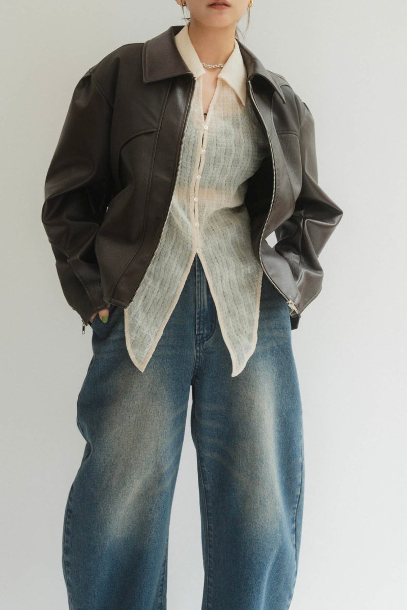 spaghetti denim pants - KNUTH MARF