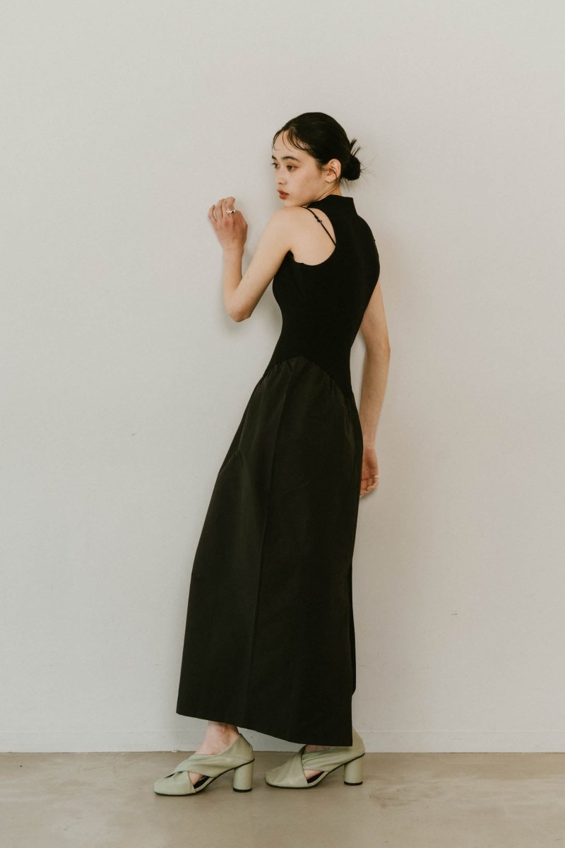 taffeta docking one piece/black - KNUTH MARF