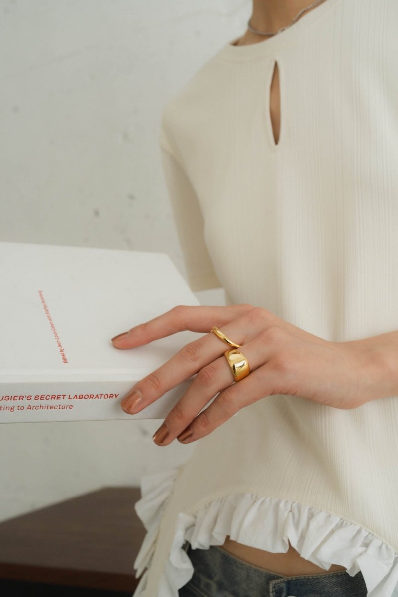 two finger ring/2color - KNUTH MARF