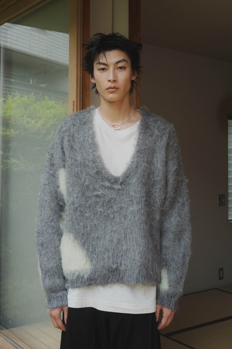 Uneck knit pullover(unisex)/2color - KNUTH MARF