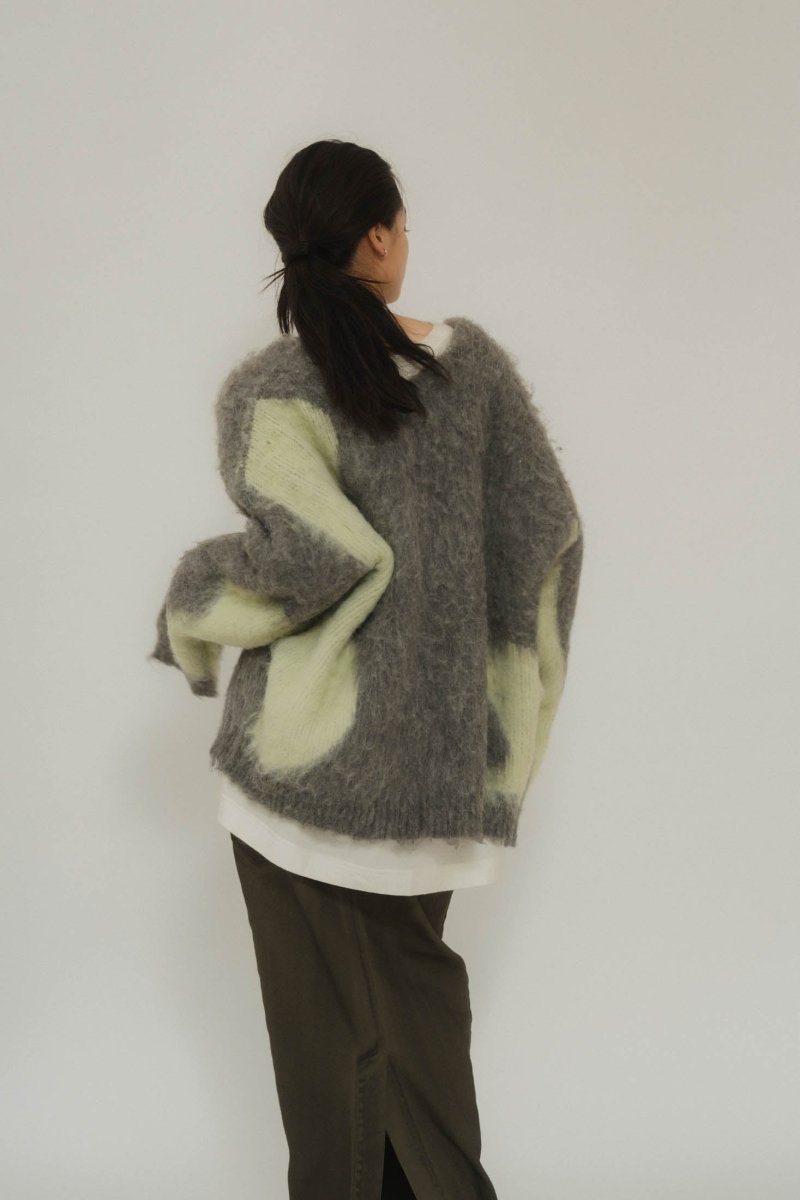 Uneck knit pullover(unisex)/2color - KNUTH MARF