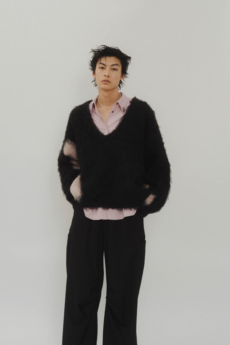 Uneck knit pullover(unisex)/2color - KNUTH MARF