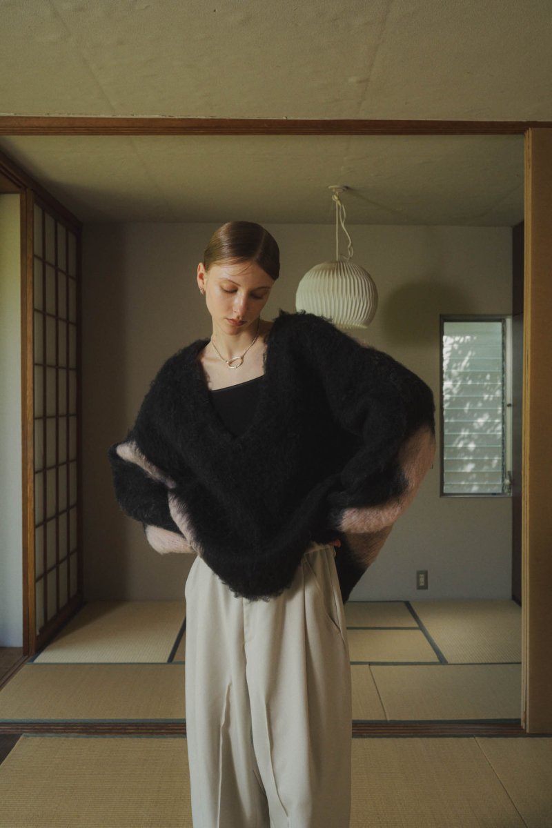 Uneck knit pullover(unisex)/2color - KNUTH MARF