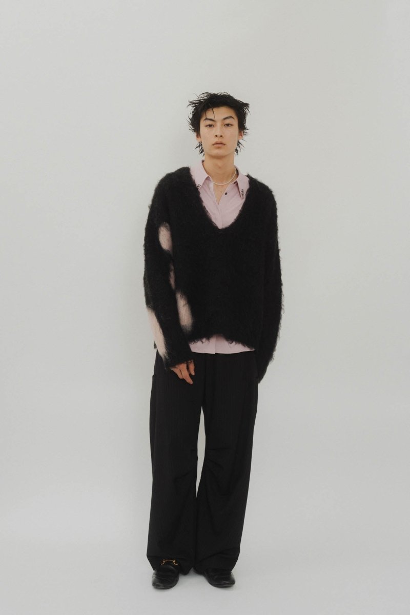 Uneck knit pullover(unisex)/2color - KNUTH MARF