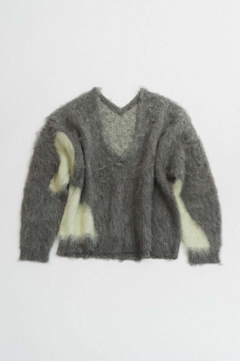 Uneck knit pullover(unisex)/2color - KNUTH MARF
