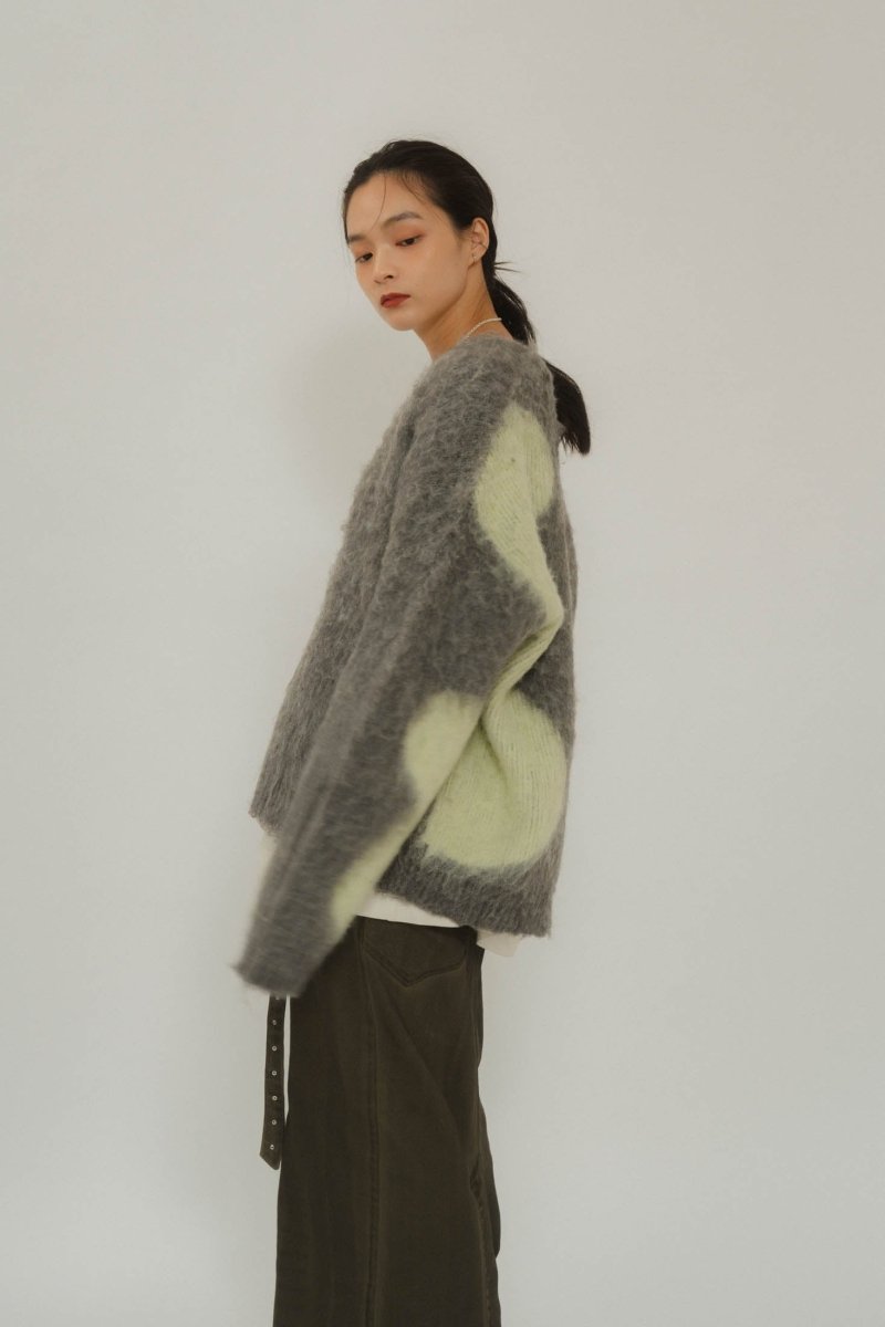 Uneck knit pullover(unisex)/2color - KNUTH MARF