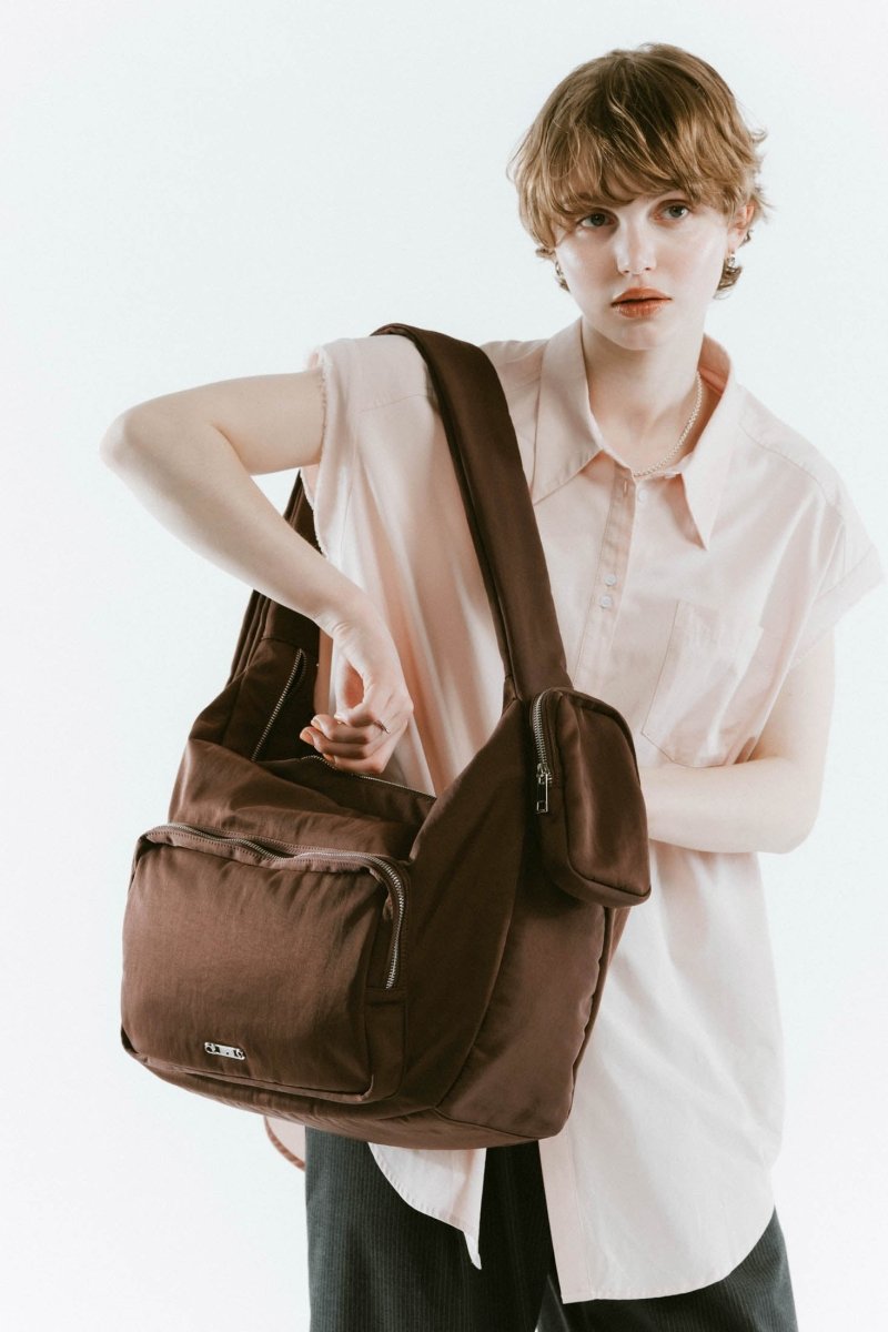 useful nylon shoulder bag/2color - KNUTH MARF
