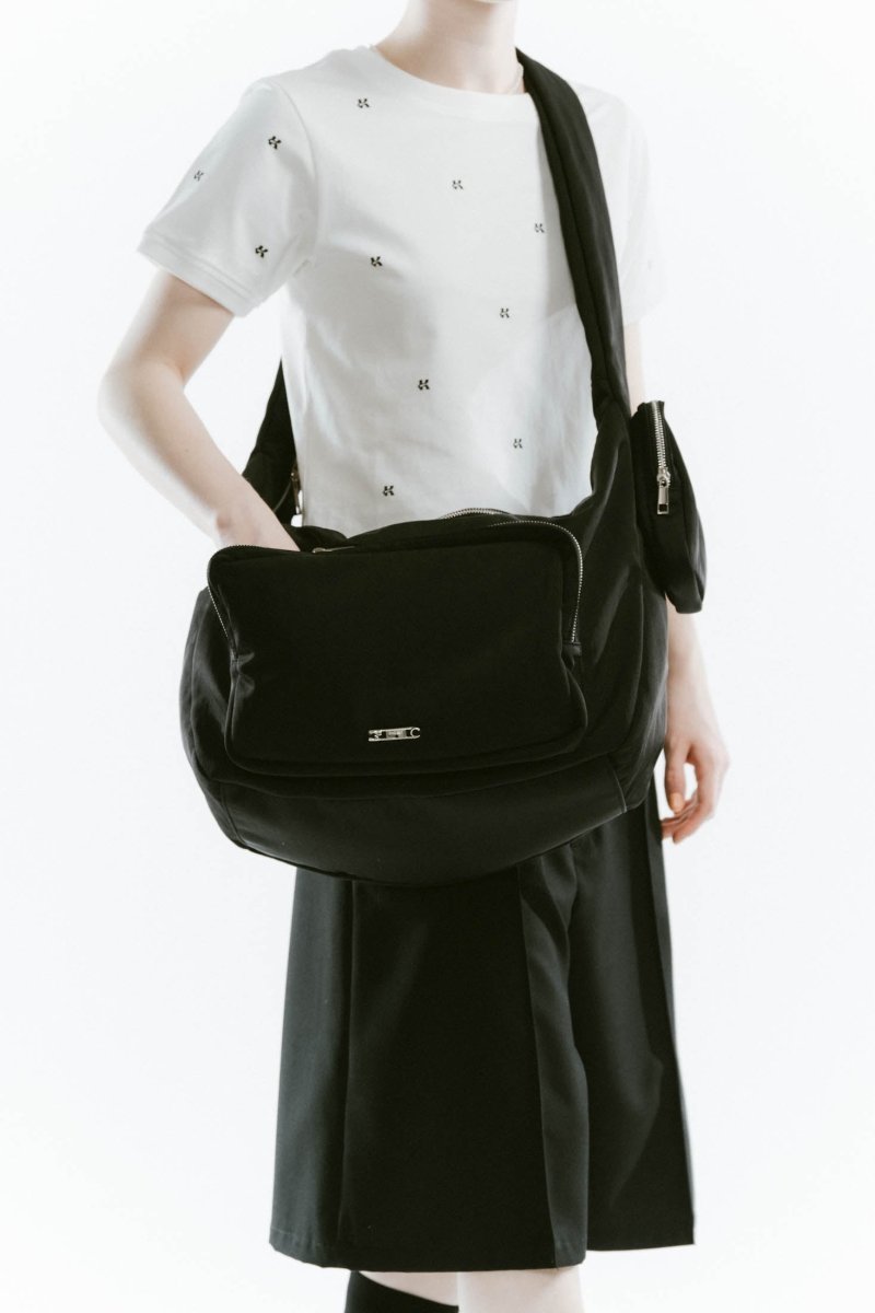 useful nylon shoulder bag/2color - KNUTH MARF