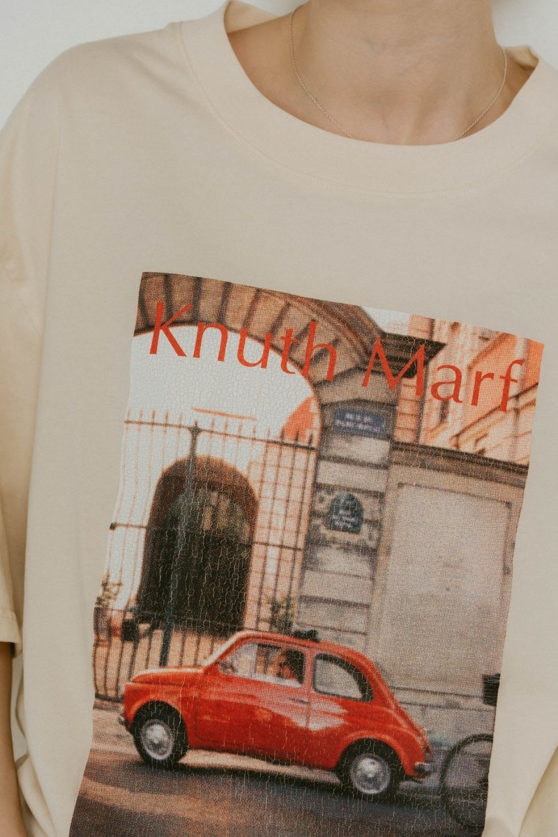 vintage print T shirt(unisex)/4color - KNUTH MARF