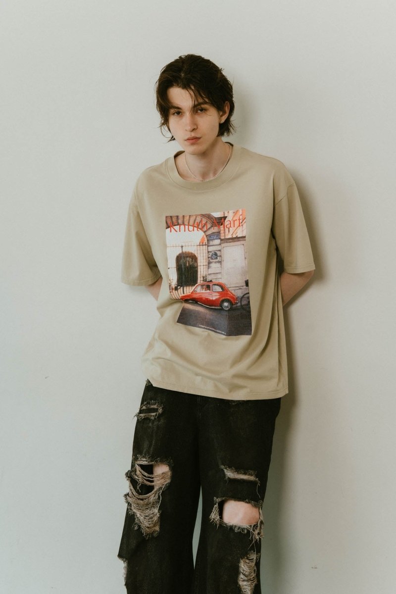 vintage print T shirt(unisex)/4color - KNUTH MARF