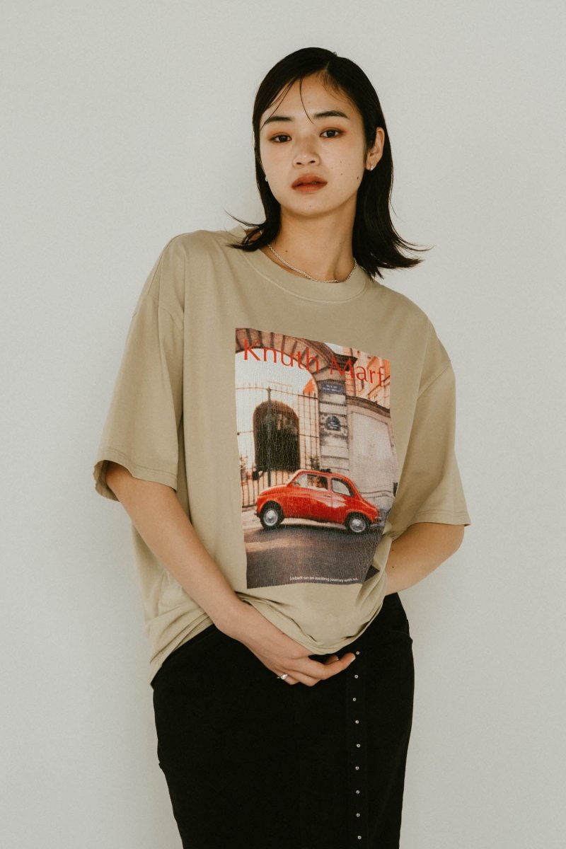 vintage print T shirt(unisex)/4color - KNUTH MARF