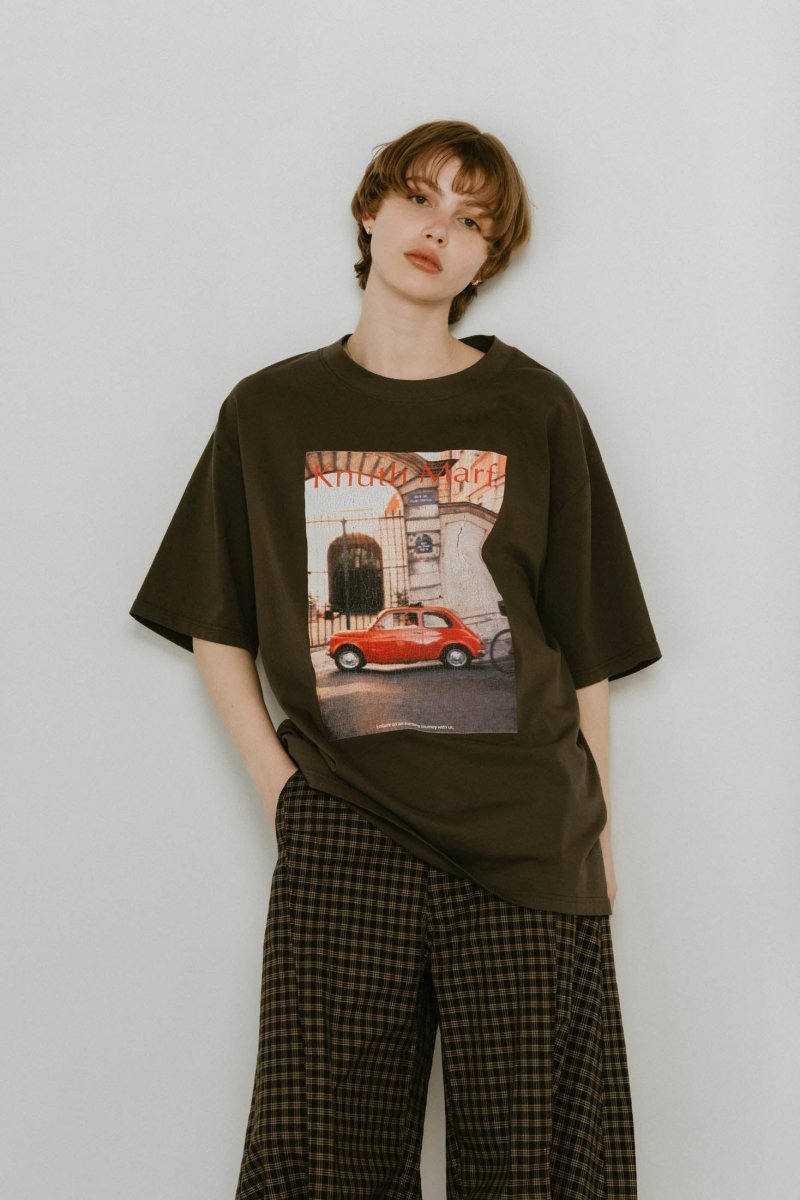 vintage print T shirt(unisex)/4color - KNUTH MARF