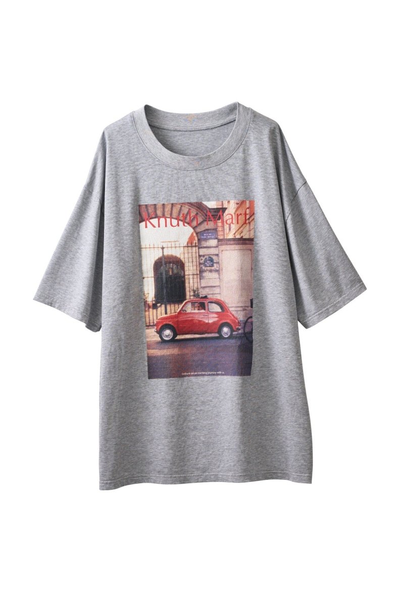 vintage print T shirt(unisex)/4color - KNUTH MARF