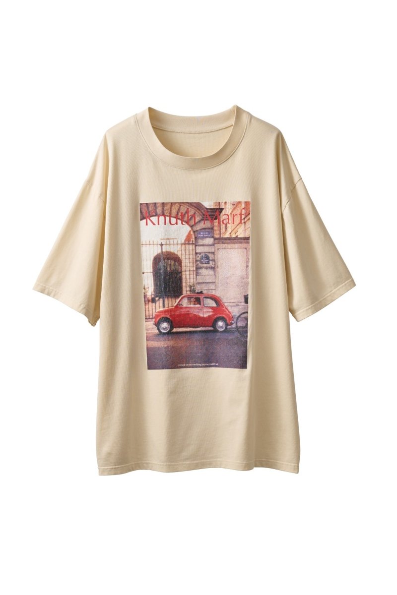 vintage print T shirt(unisex)/4color - KNUTH MARF