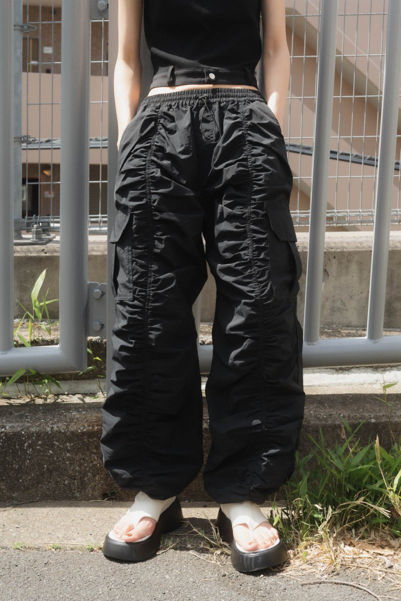 waterproof gathered pants/2color - KNUTH MARF