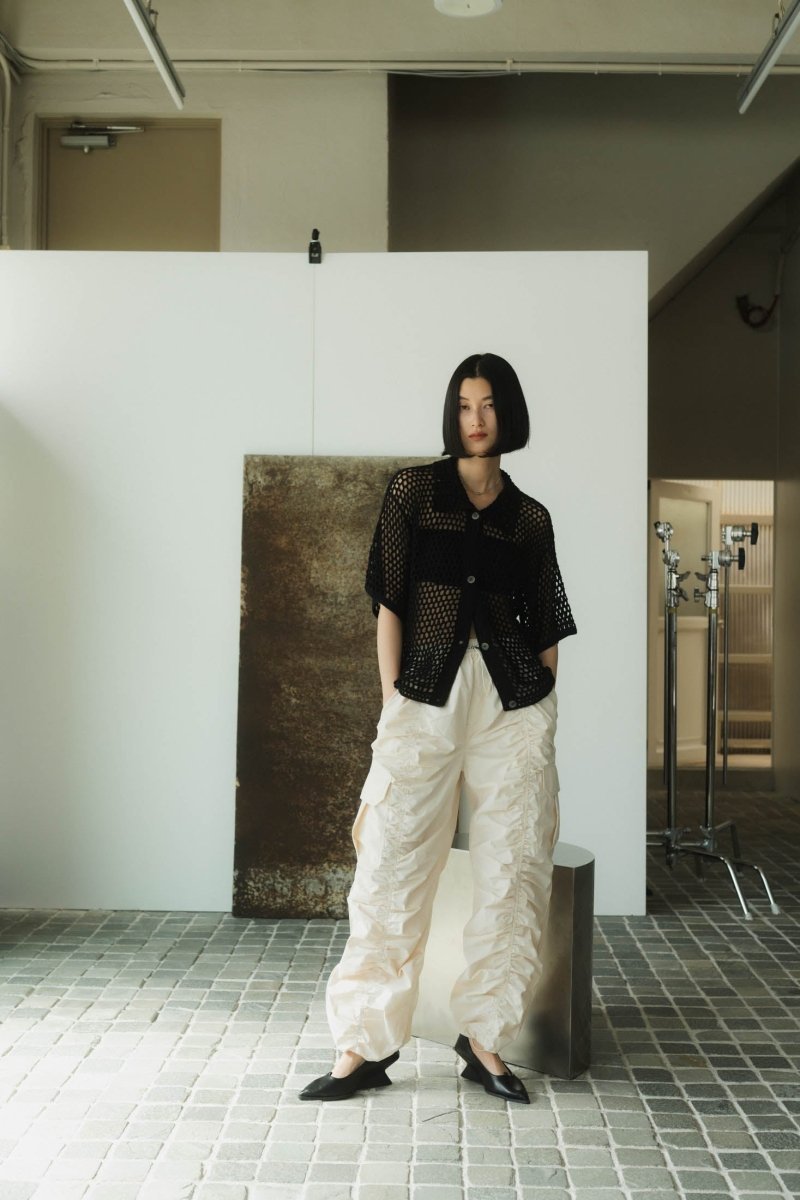 waterproof gathered pants/2color - KNUTH MARF
