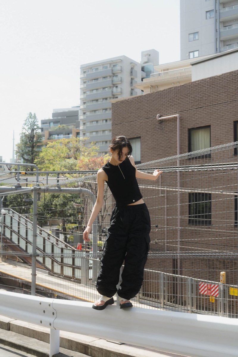 waterproof gathered pants/2color - KNUTH MARF