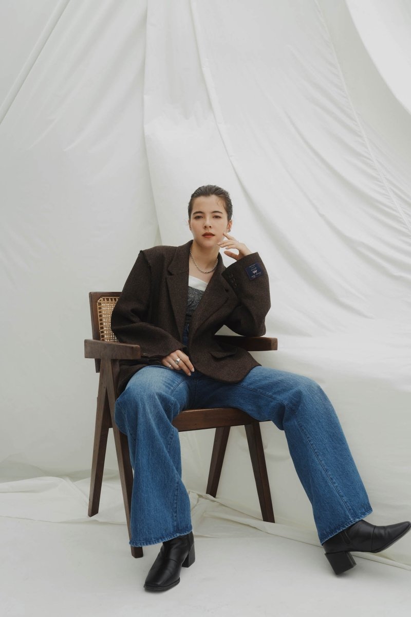 【11/29~出荷】-high end- raw edge jacket/herringbone - KNUTH MARF