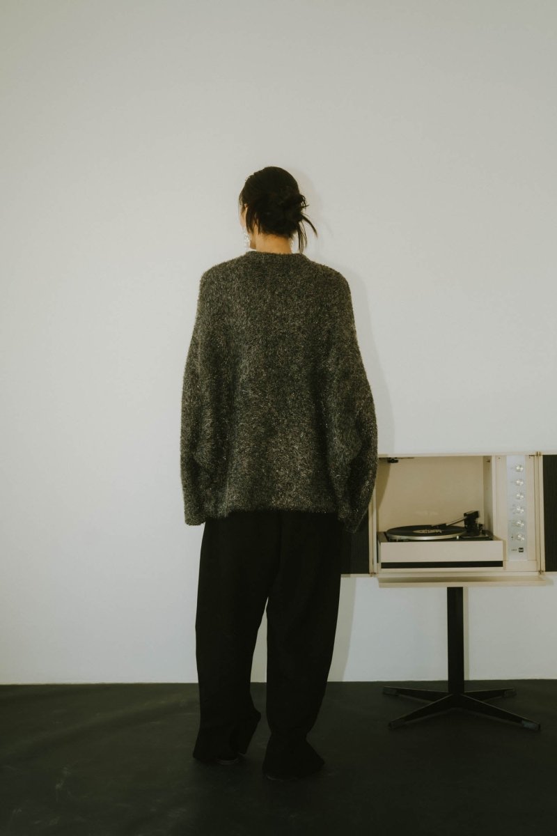 【12/末〜1/初旬出荷】accent knit pullover(unisex)/lame - KNUTH MARF