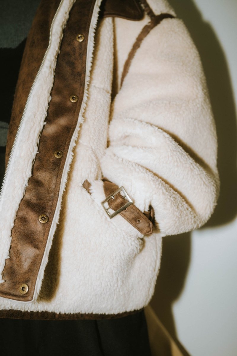 【12/20~出荷】reversible mouton jacket(unisex)/beige - KNUTH MARF
