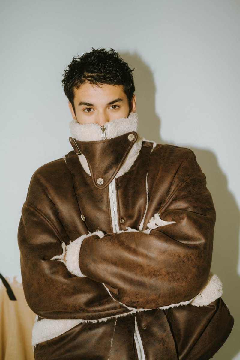 【12/20~出荷】reversible mouton jacket(unisex)/beige - KNUTH MARF