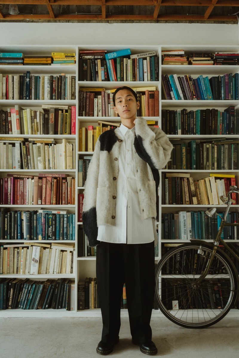 【12/26~出荷】mix mohair cardigan/graynavy(追加販売) - KNUTH MARF