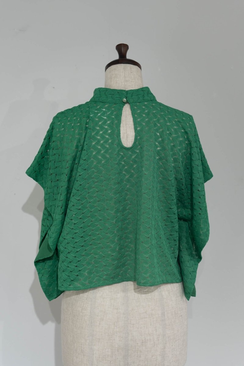 2way drost lace blouse/black - KNUTH MARF