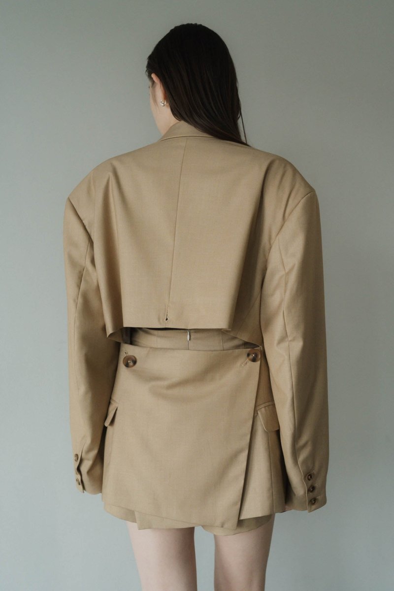 2way handsome jacket/beige - KNUTH MARF