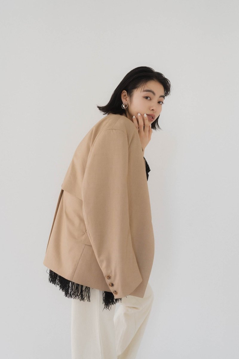 2way handsome jacket/beige - KNUTH MARF