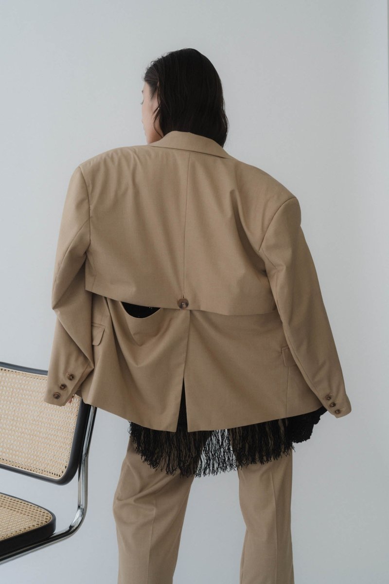 2way handsome jacket/beige - KNUTH MARF