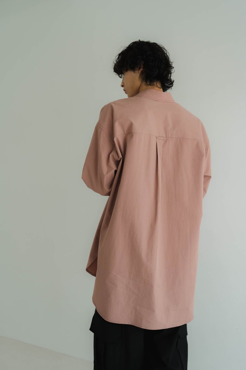 2way slit long shirt/pink - KNUTH MARF