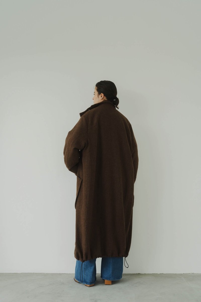 2way wool long coat(unisex)/brown - KNUTH MARF