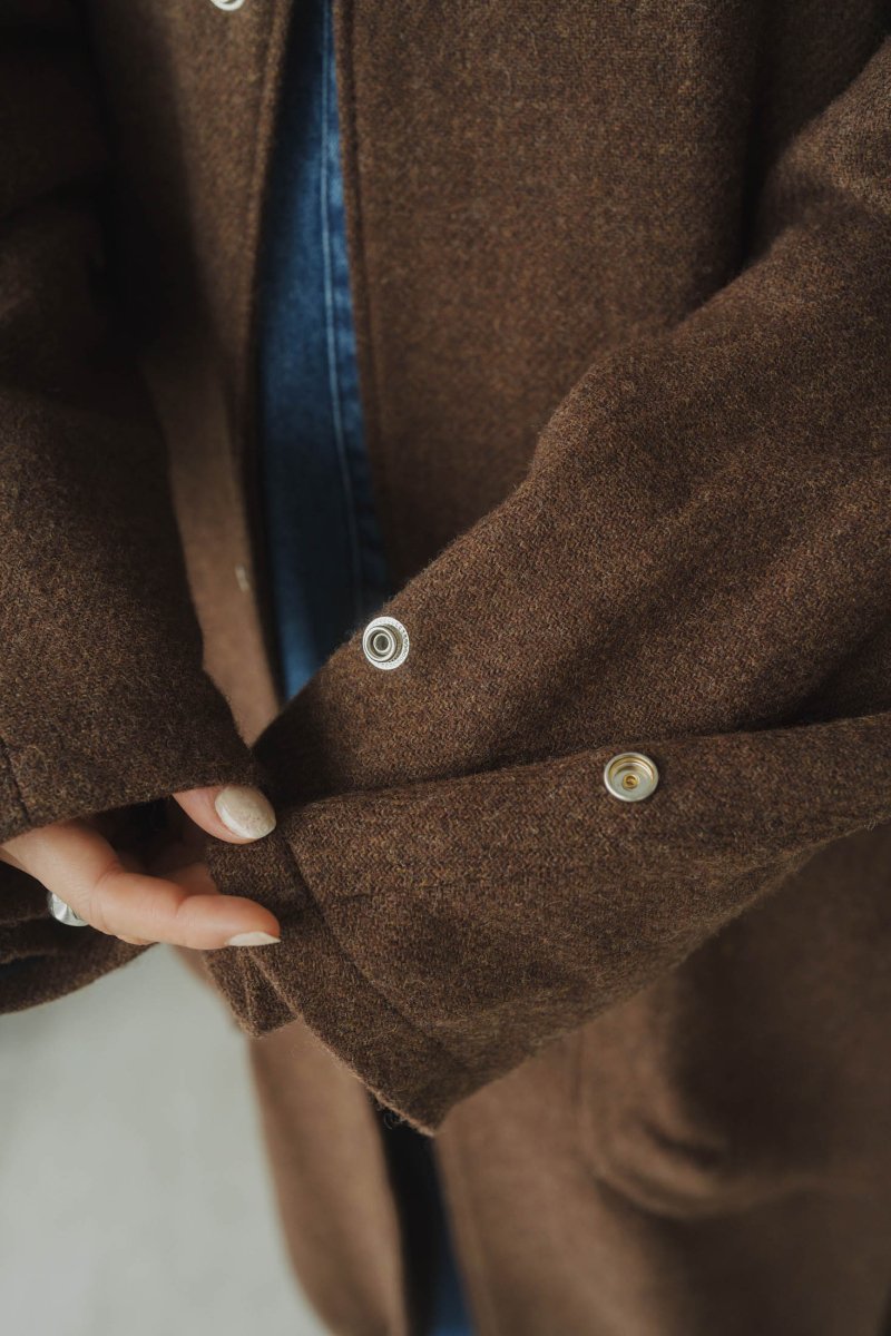 2way wool long coat(unisex)/brown - KNUTH MARF