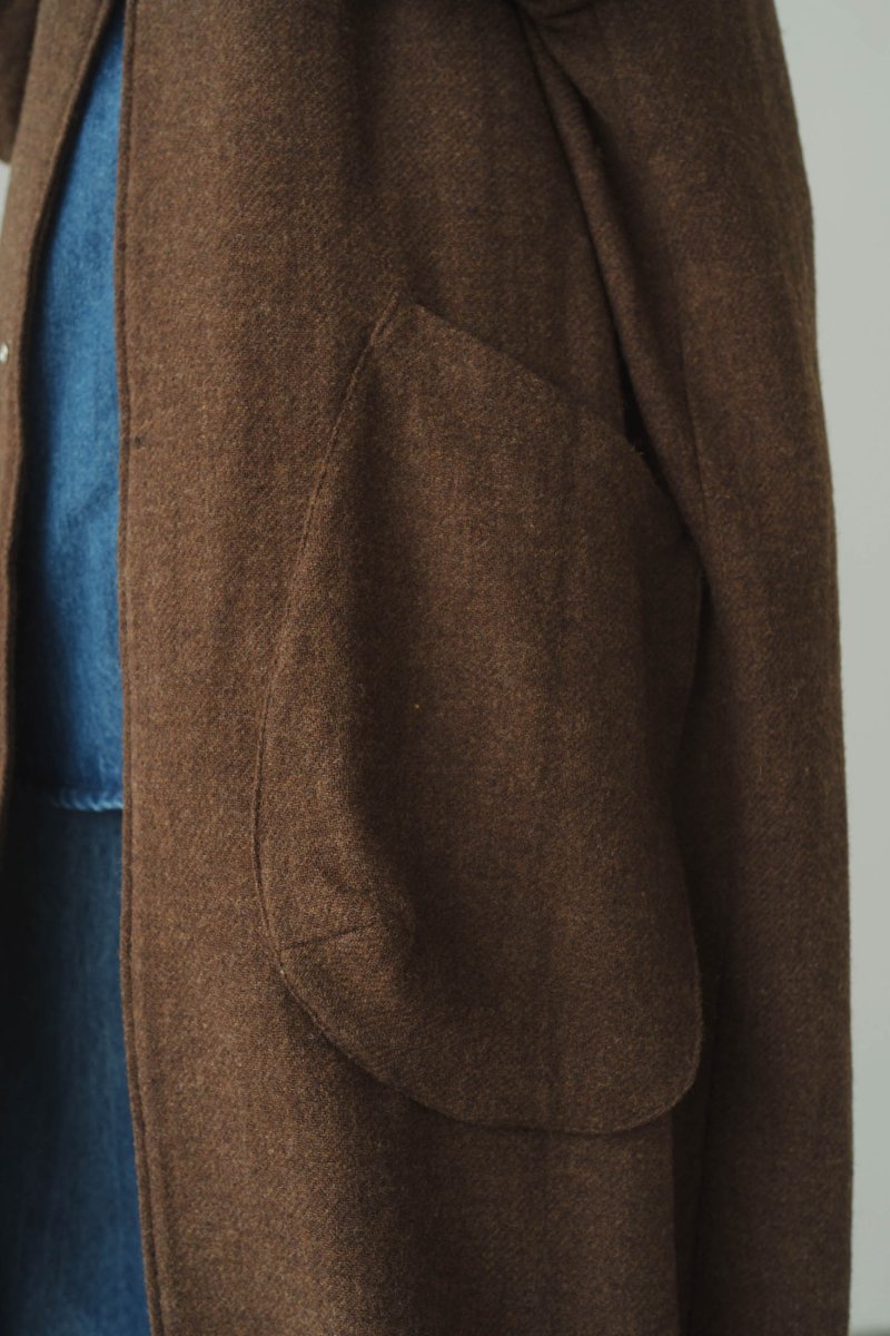 2way wool long coat(unisex)/brown - KNUTH MARF