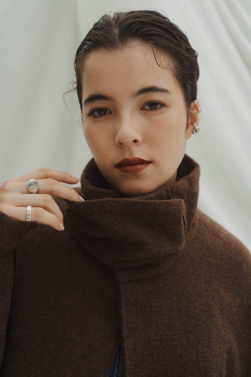 2way wool long coat(unisex)/brown - KNUTH MARF