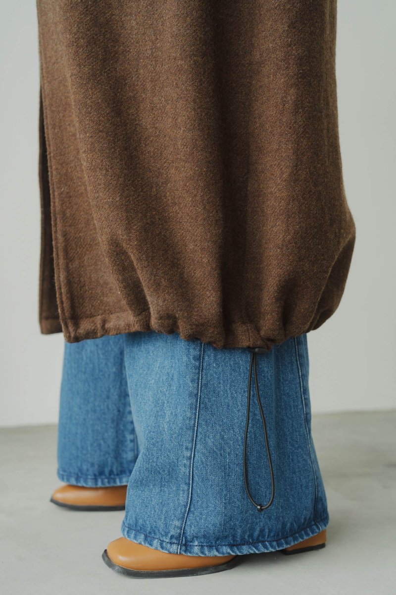 2way wool long coat(unisex)/brown - KNUTH MARF
