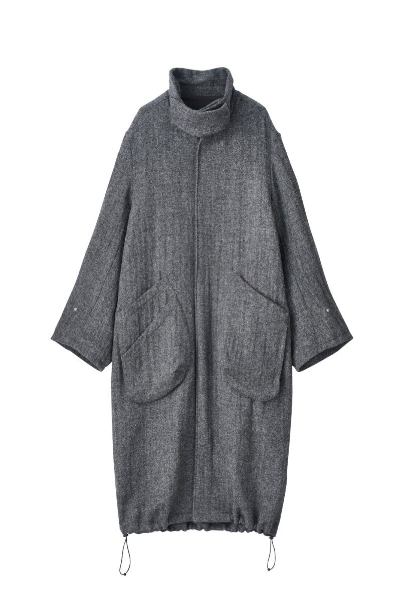 2way wool long coat(unisex)/gray - KNUTH MARF