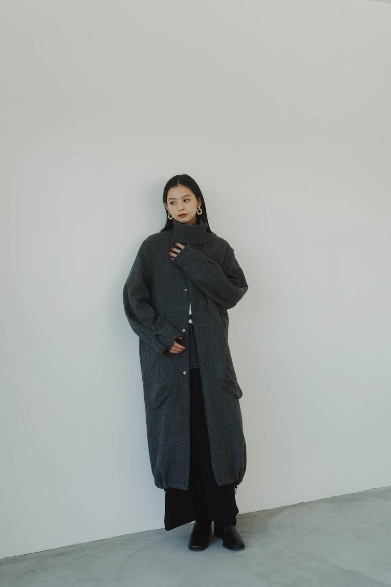 2way wool long coat(unisex)/gray - KNUTH MARF