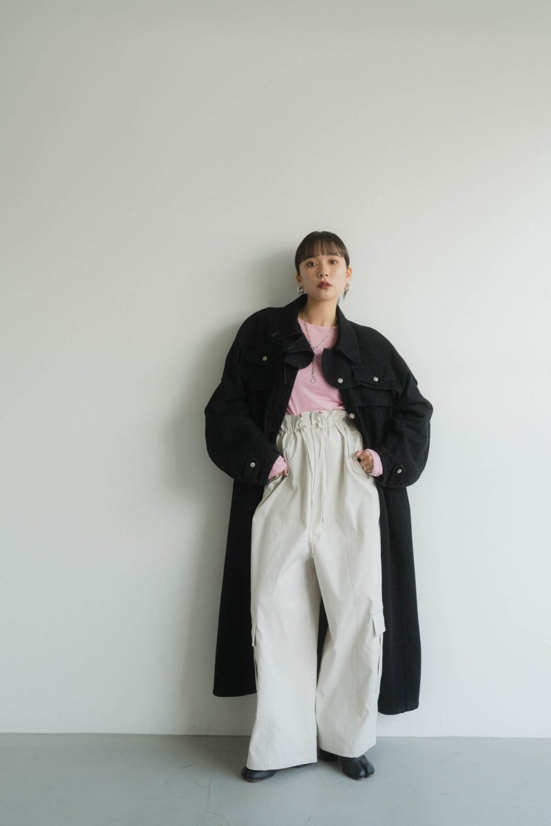 3way denim trench coat/black - KNUTH MARF
