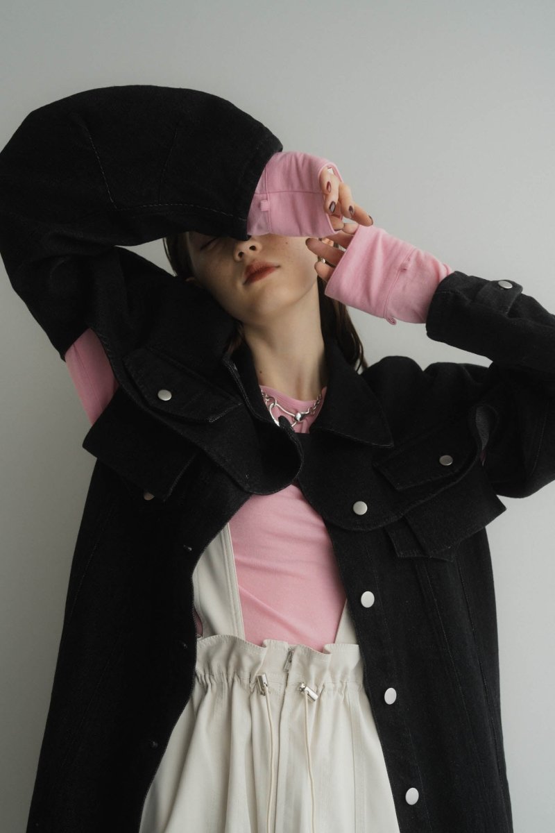 3way denim trench coat/black - KNUTH MARF