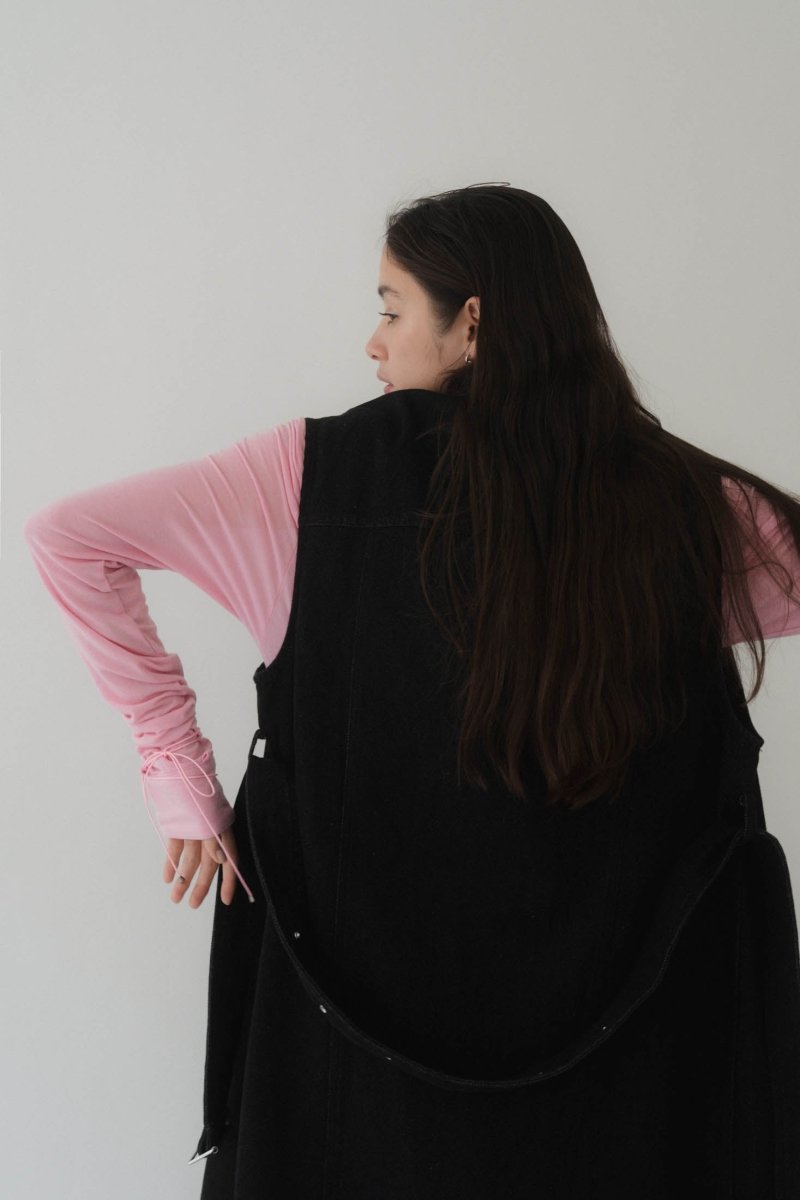 3way denim trench coat/black - KNUTH MARF