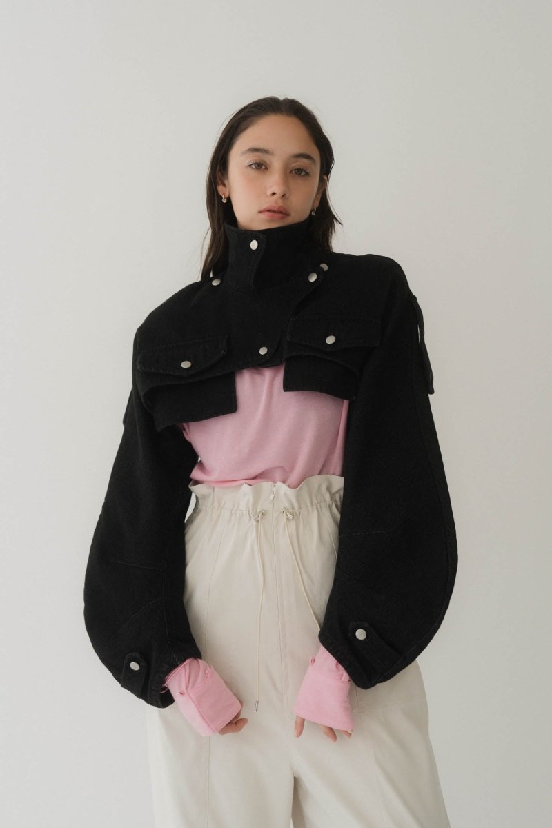 3way denim trench coat/black - KNUTH MARF