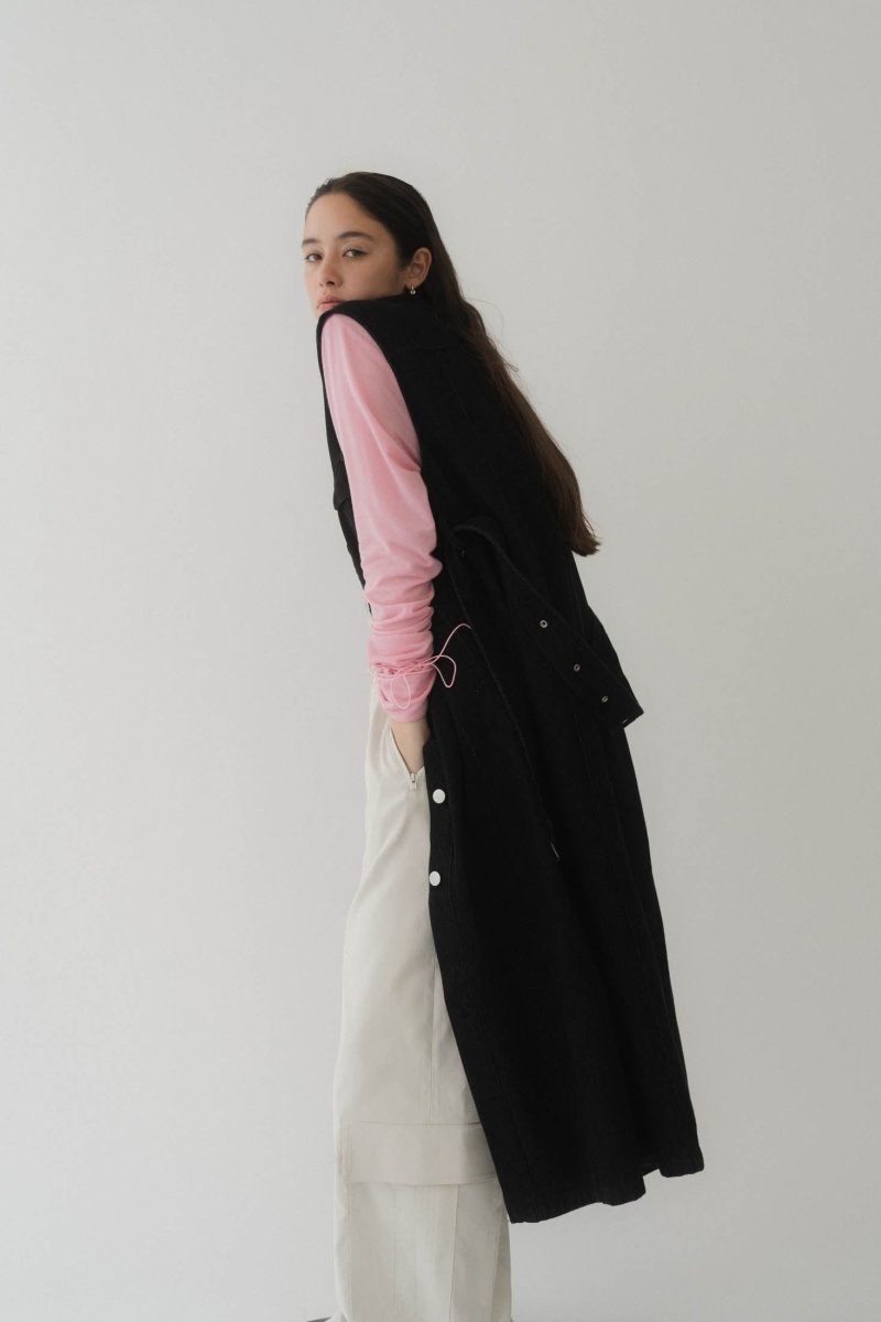 3way denim trench coat/black - KNUTH MARF