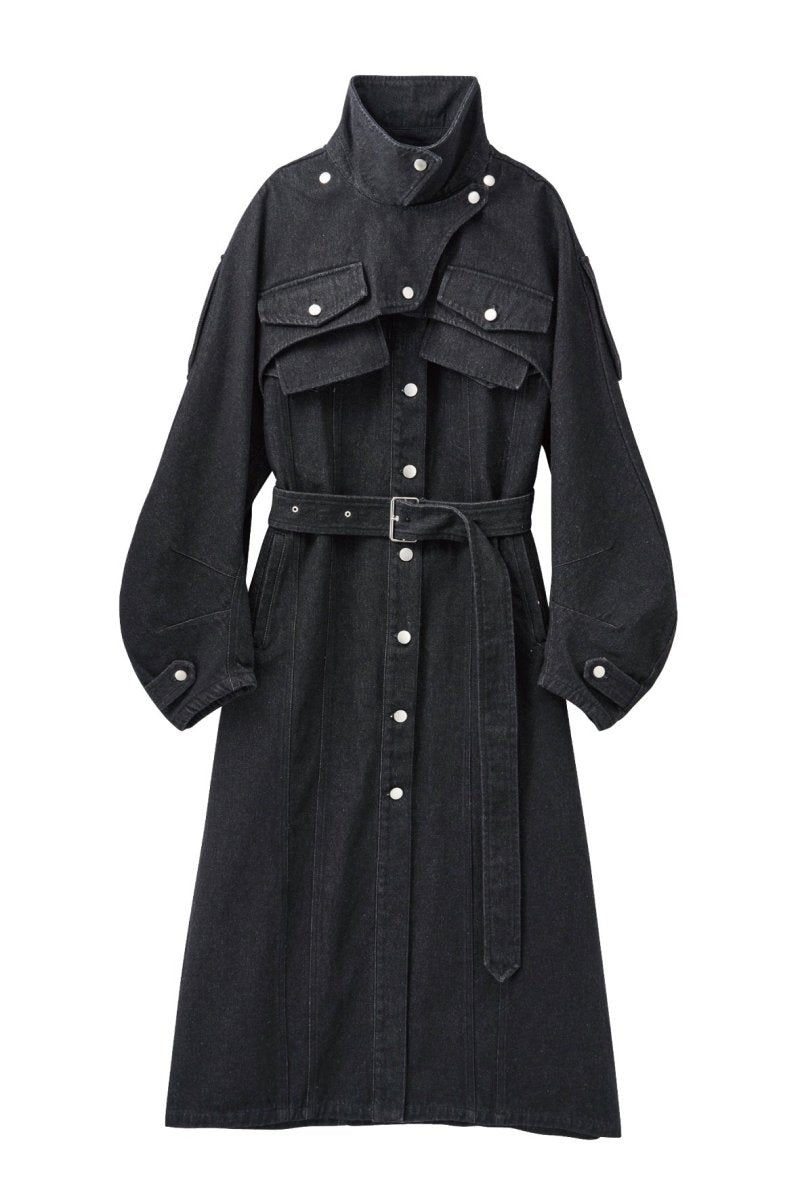 3way denim trench coat/black - KNUTH MARF