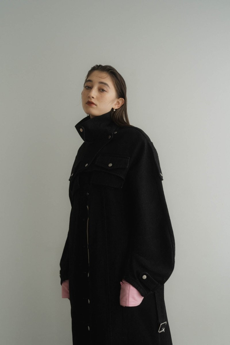 3way denim trench coat/black - KNUTH MARF