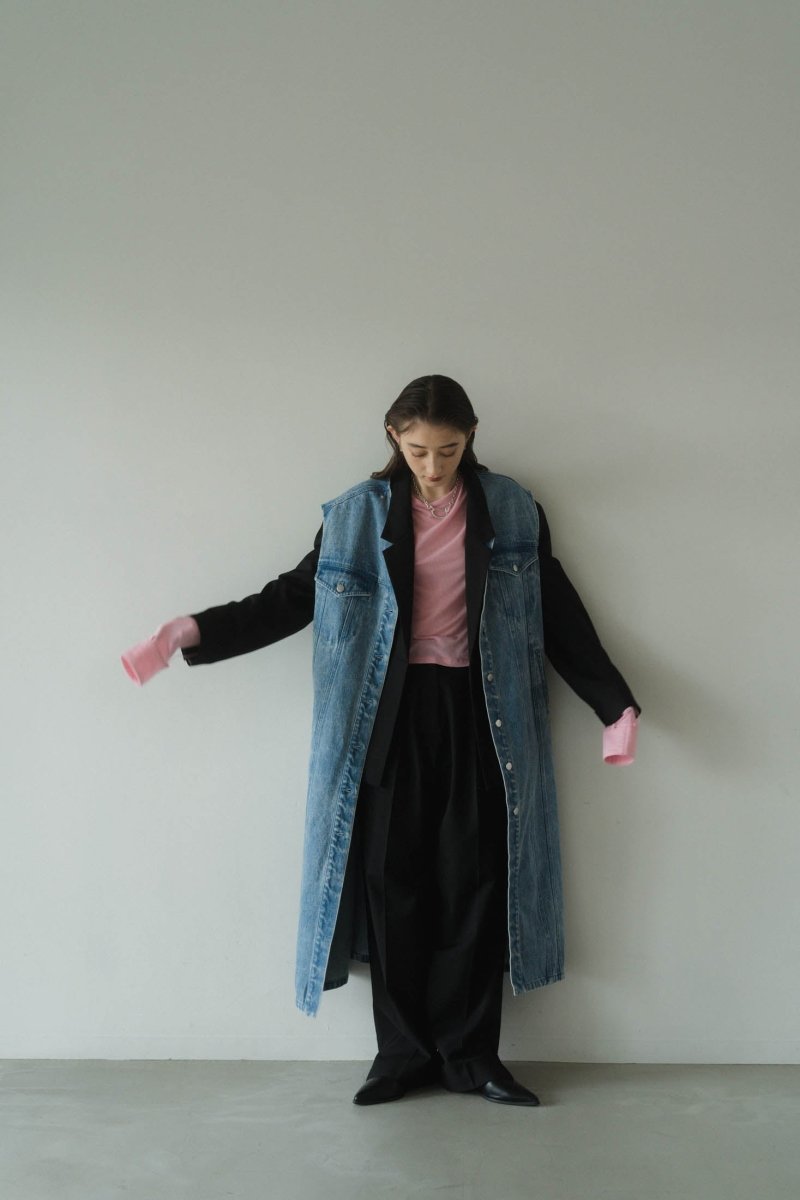 3way denim trench coat/blue - KNUTH MARF