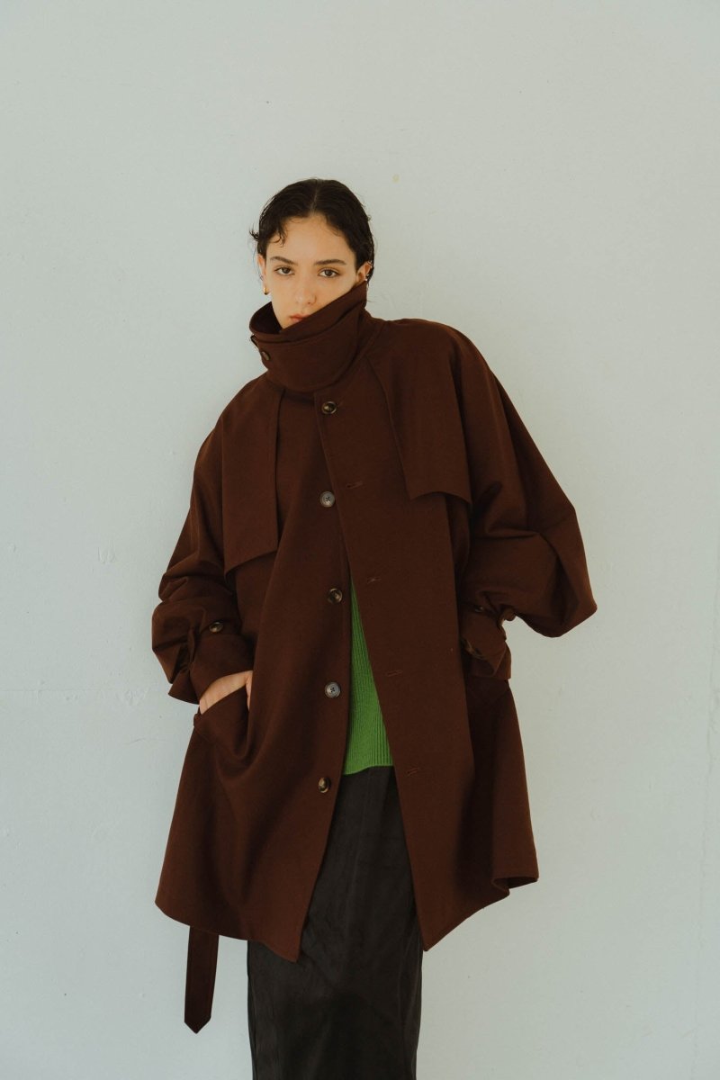 3way dolman trench coat/Bordeaux | KNUTH MARF